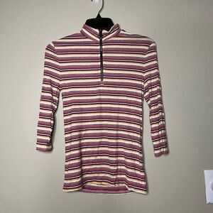 Express Striped half zip